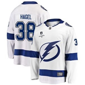 Brandon Hagel Tampa Bay Lightning White Away Jersey - All Stitched