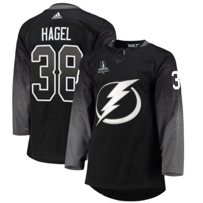 Brandon Hagel Tampa Bay Lightning Black Alternate Primegreen Jersey - All Stitched