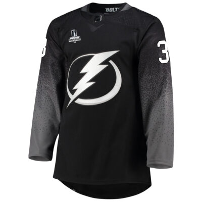 Alternative view of Brandon Hagel Tampa Bay Lightning Black Alternate Primegreen Jersey - All Stitched