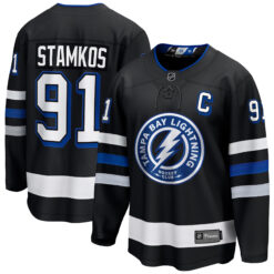 Steven Stamkos Tampa Bay Lightning Black Alternate Jersey - All Stitched