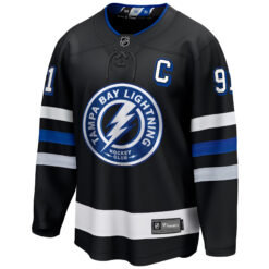 Alternative view of Steven Stamkos Tampa Bay Lightning Black Alternate Jersey - All Stitched