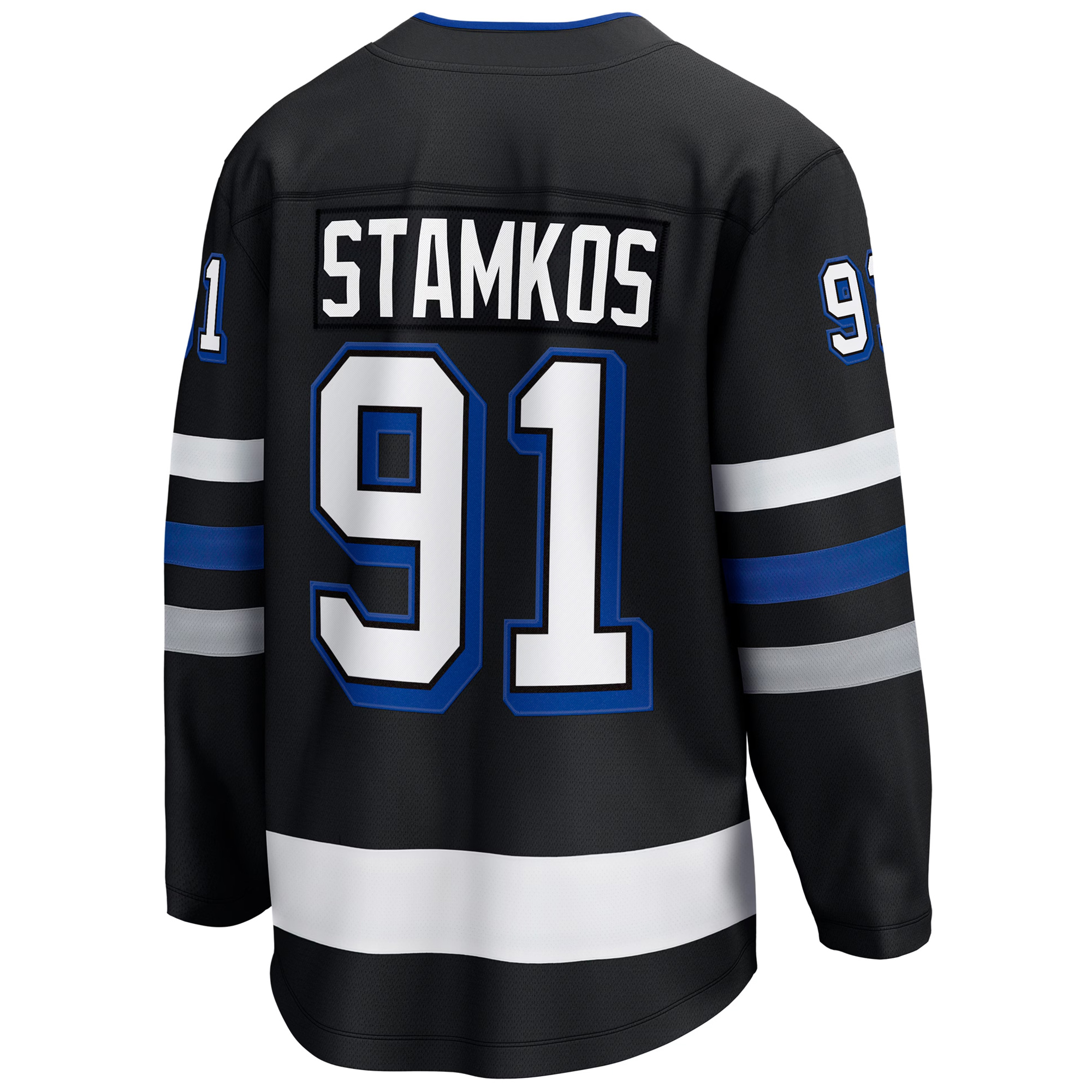 Steven Stamkos Tampa Bay Lightning Black Alternate Jersey - All Stitched - Image 3