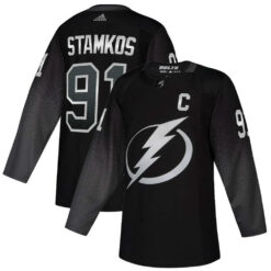 Steven Stamkos Tampa Bay Lightning Black Alternate Primegreen Jersey - All Stitched