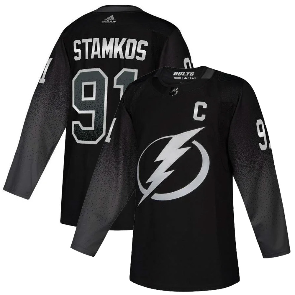 Steven Stamkos Tampa Bay Lightning Black Alternate Primegreen Jersey - All Stitched