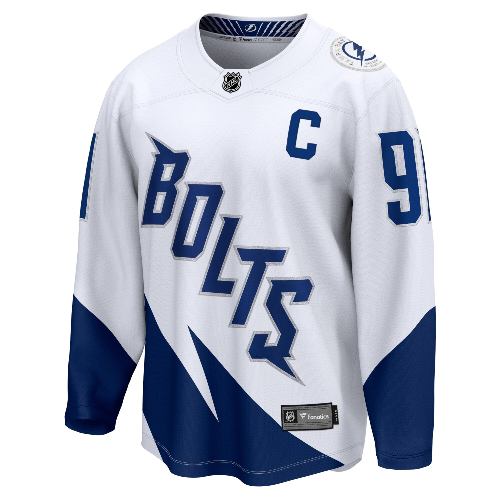 Steven Stamkos Tampa Bay Lightning White 2022 Stadium Series Jersey - All Stitched - Image 2