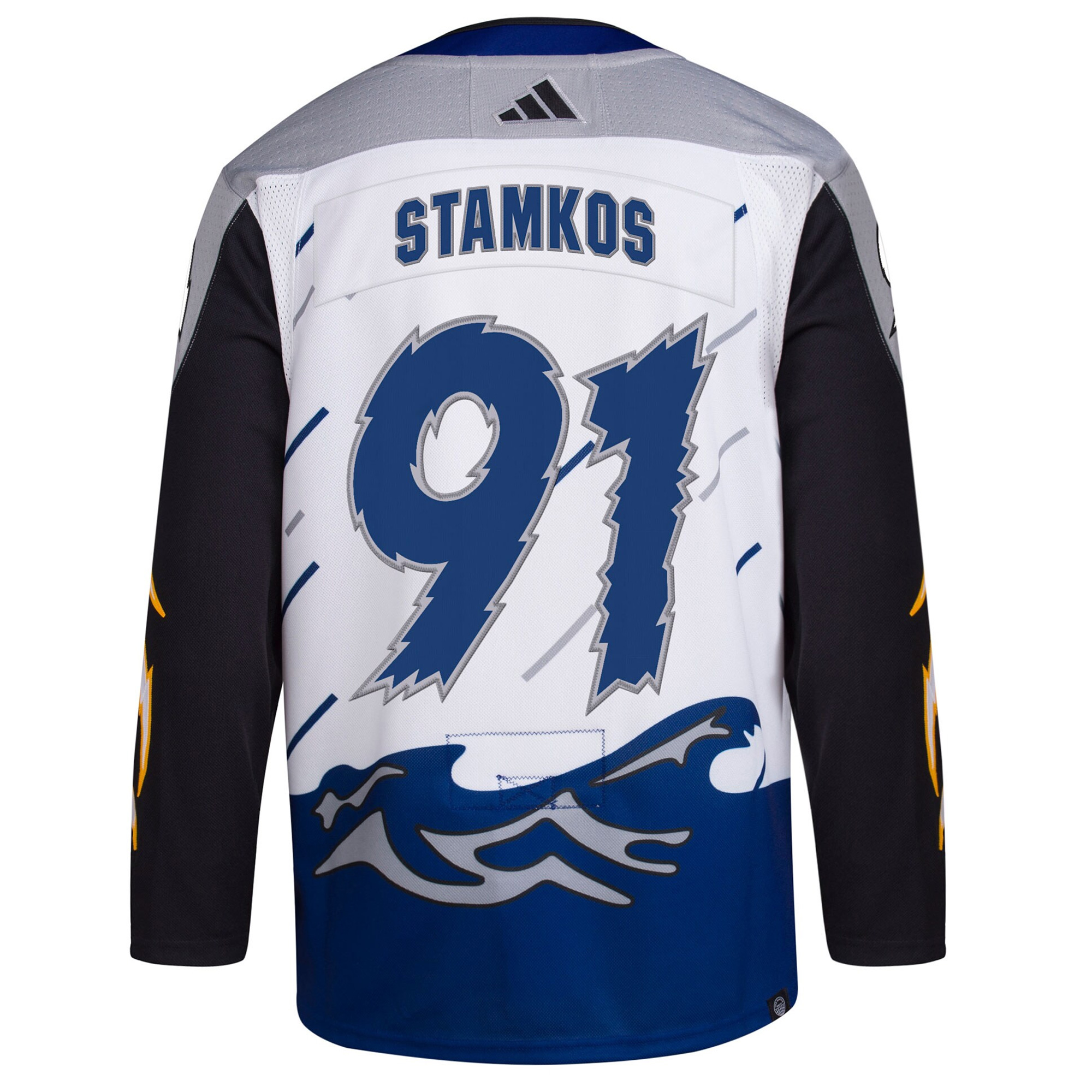 Steven Stamkos Tampa Bay Lightning White Reverse Retro 2.0 Primegreen Jersey - All Stitched - Image 3