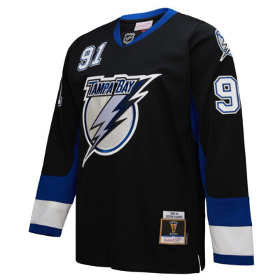Alternative view of Steven Stamkos Tampa Bay Lightning Black 2008/09 Power Play Jersey - All Stitched