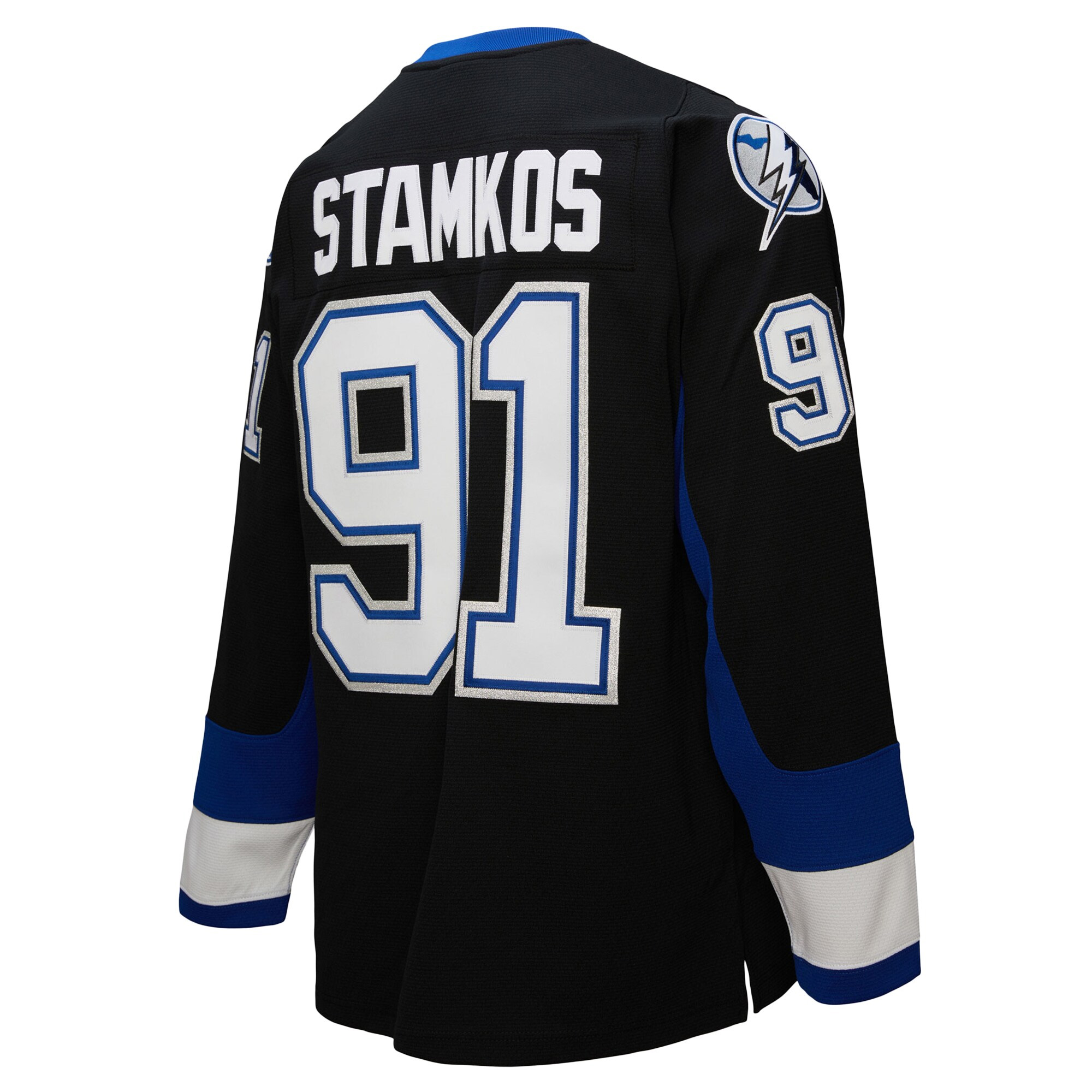 Steven Stamkos Tampa Bay Lightning Black 2008/09 Power Play Jersey - All Stitched - Image 3