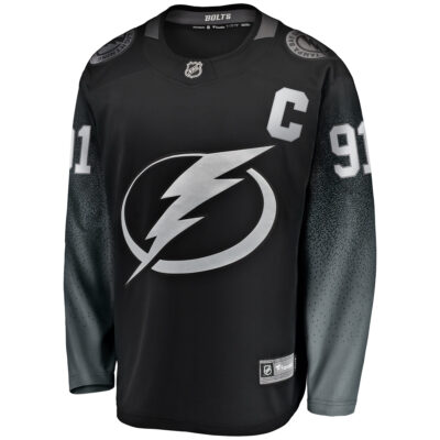 Alternative view of Steven Stamkos Tampa Bay Lightning Black Alternate Jersey - All Stitched