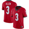 CJ Allen Georgia Bulldogs Football Red Home Game Jersey - All Stitched