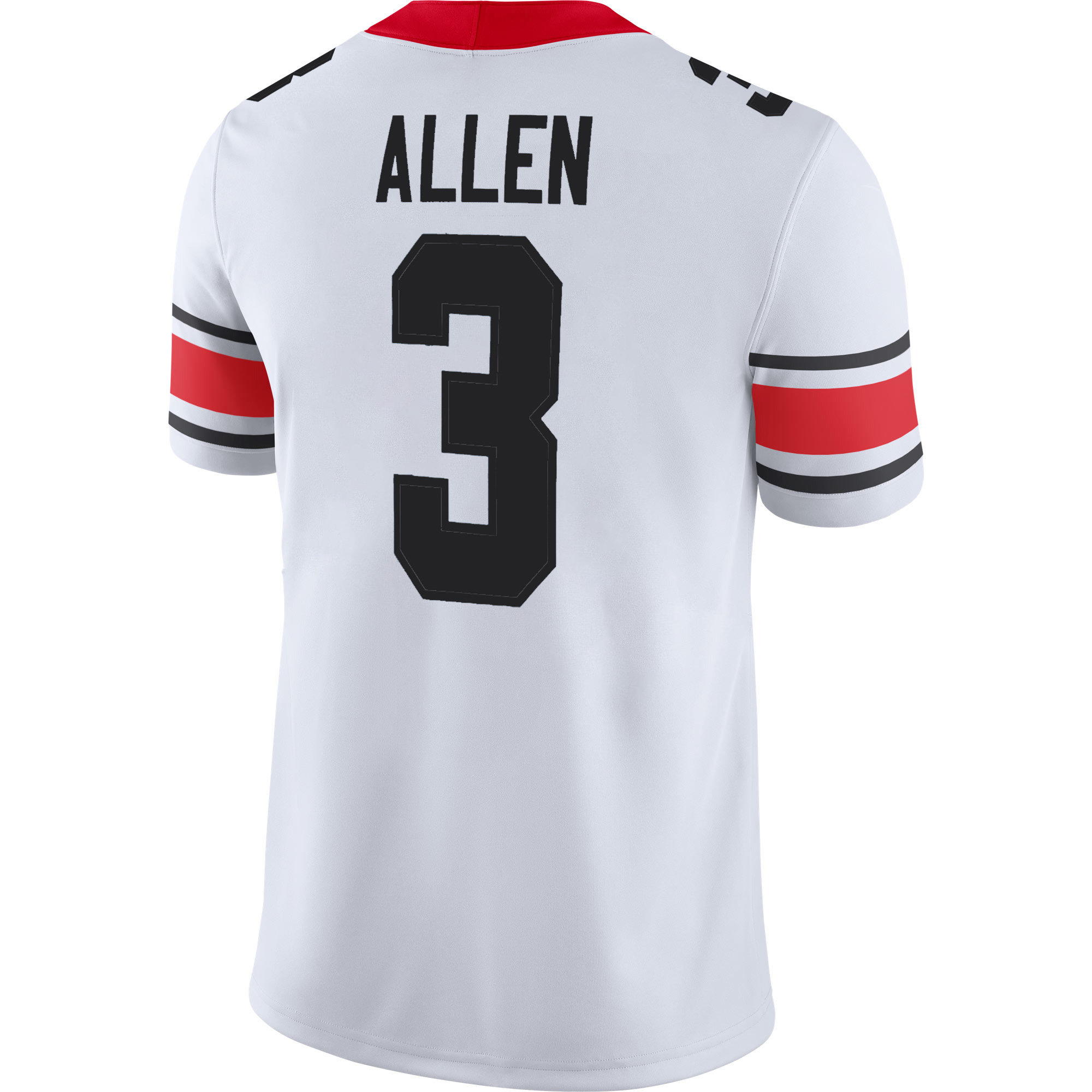 CJ Allen Georgia Bulldogs Football White 40th NC Anniversary Jersey - All Stitched - Image 3