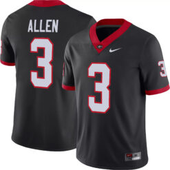 CJ Allen Georgia Bulldogs Football Black Alternate Jersey - All Stitched