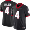 KJ Bolden Georgia Bulldogs Football Black Alternate Game Jersey - All Stitched