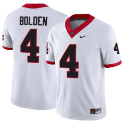 KJ Bolden Georgia Bulldogs Football White Away Jersey - All Stitched