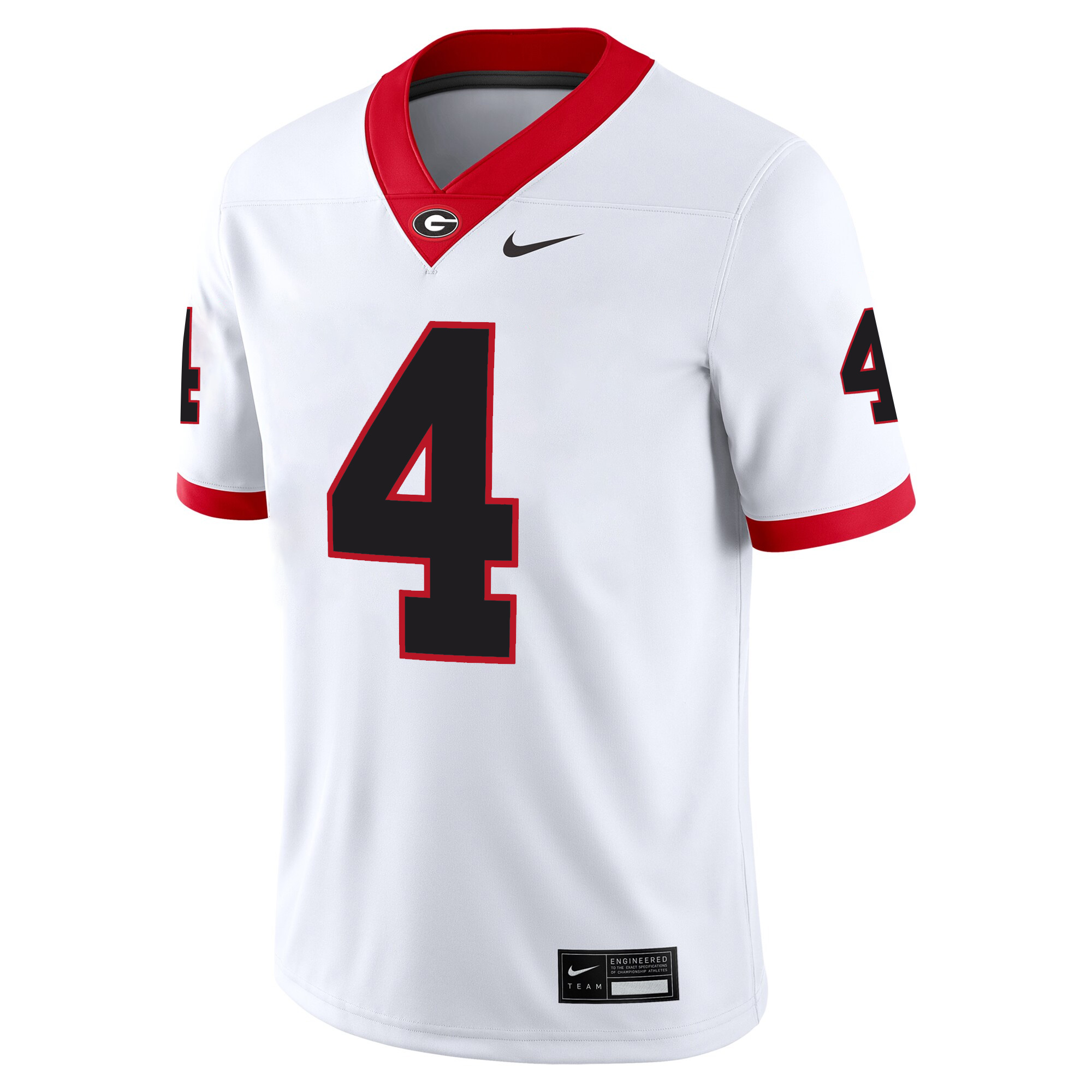 KJ Bolden Georgia Bulldogs Football White Away Jersey - All Stitched - Image 2