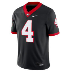 Alternative view of KJ Bolden Georgia Bulldogs Football Black Alternate Jersey - All Stitched