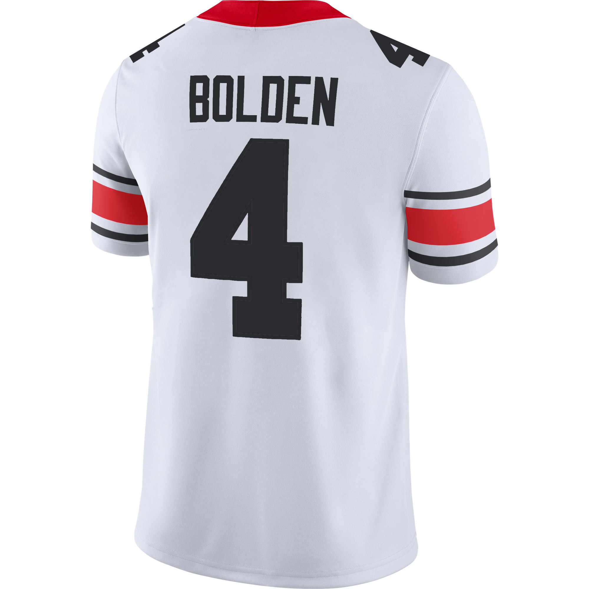 KJ Bolden Georgia Bulldogs Football White 40th NC Anniversary Jersey w/ SEC Patch - All Stitched - Image 3
