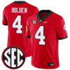 KJ Bolden Georgia Bulldogs Football Red Home Jersey w/ SEC Patch - All Stitched