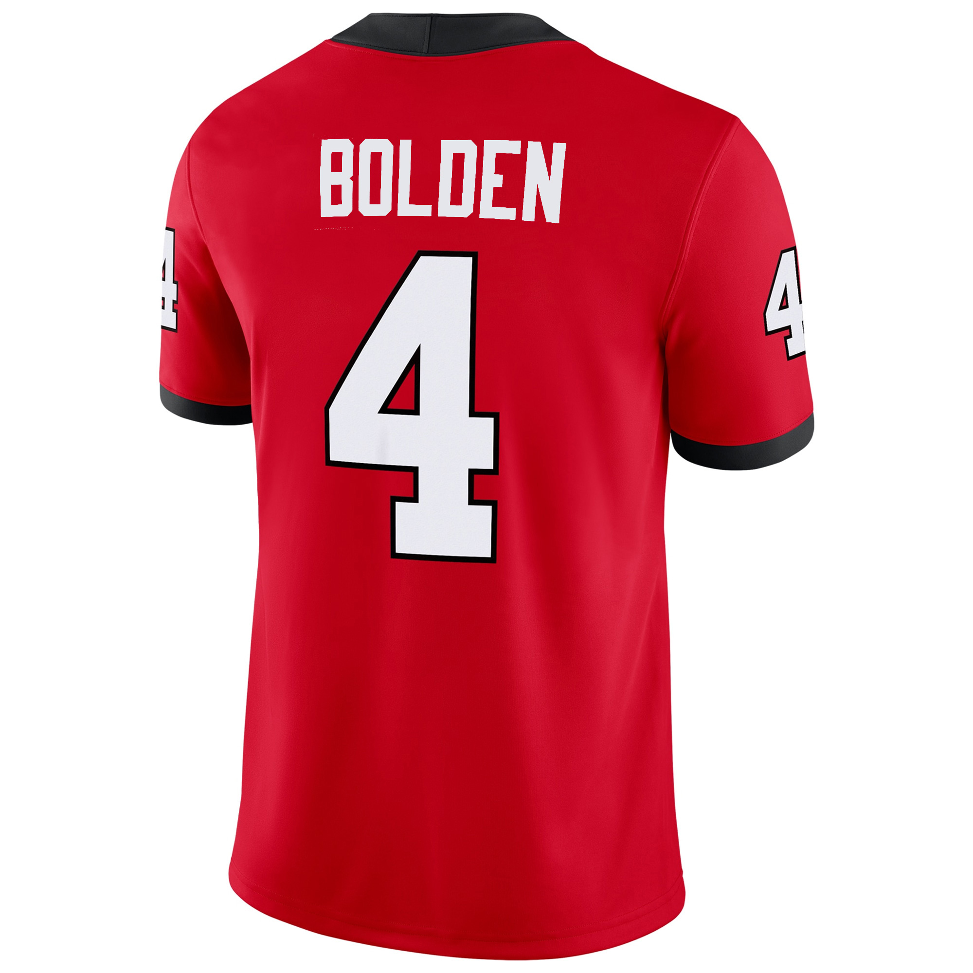 KJ Bolden Georgia Bulldogs Football Red Home Jersey w/ SEC Patch - All Stitched - Image 3