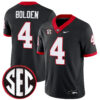 KJ Bolden Georgia Bulldogs Football Black Alternate Jersey w/ SEC Patch - All Stitched