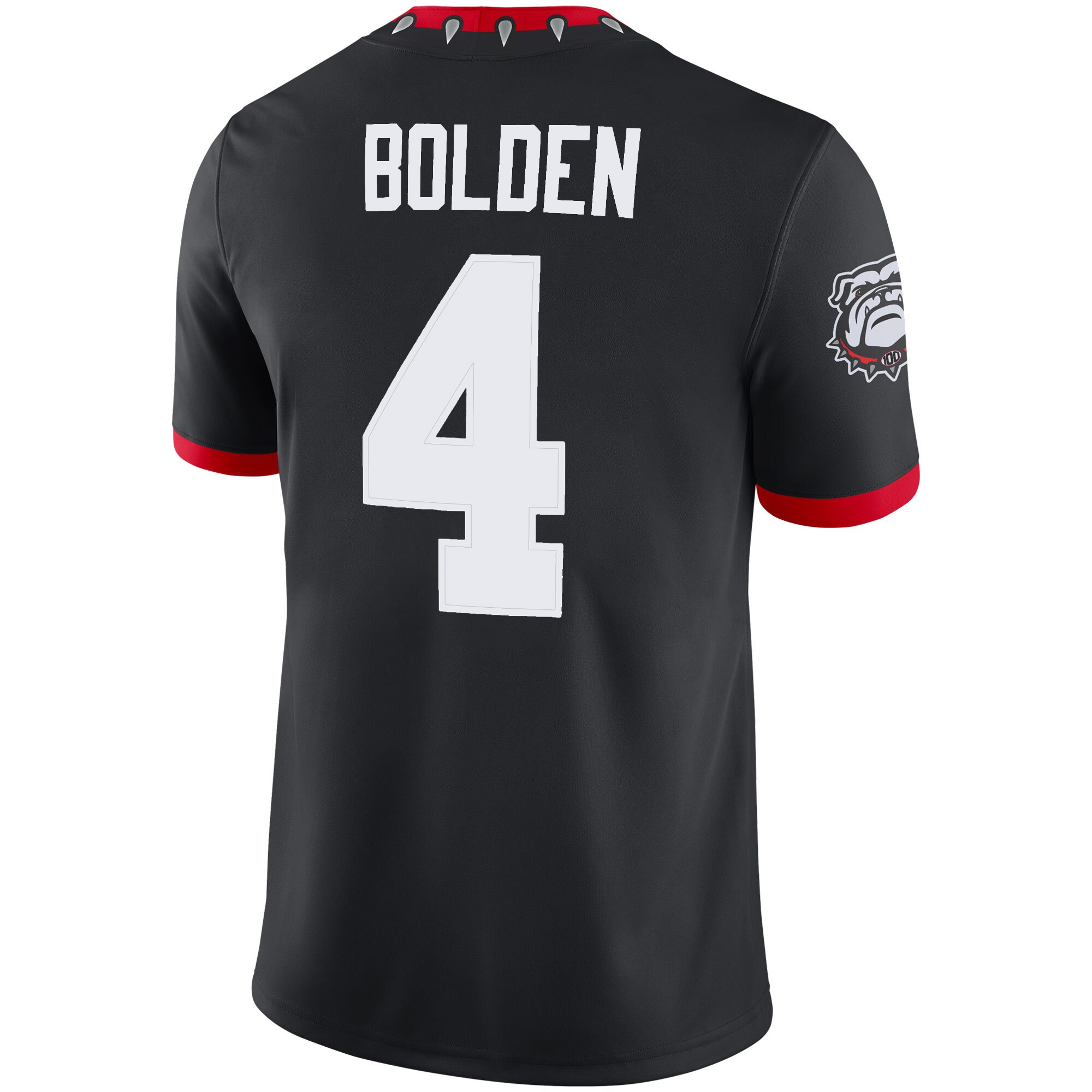 KJ Bolden Georgia Bulldogs Football Black 1980 Throwback Jersey w/ SEC Patch - All Stitched - Image 3