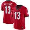 Mykel Williams Georgia Bulldogs Football Red Home Game Jersey - All Stitched