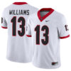 Mykel Williams Georgia Bulldogs Football White Away Game Jersey - All Stitched