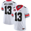 Mykel Williams Georgia Bulldogs Football White 40th NC Anniversary Jersey - All Stitched
