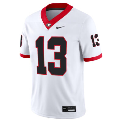 Alternative view of Mykel Williams Georgia Bulldogs Football White Away Jersey - All Stitched