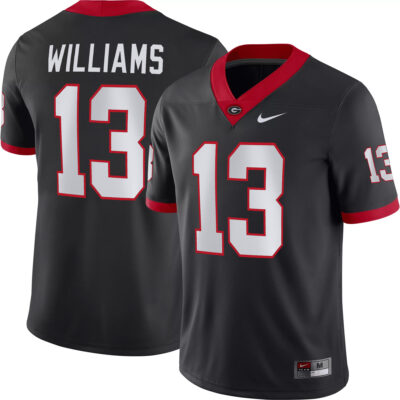 Mykel Williams Georgia Bulldogs Football Black Alternate Jersey - All Stitched