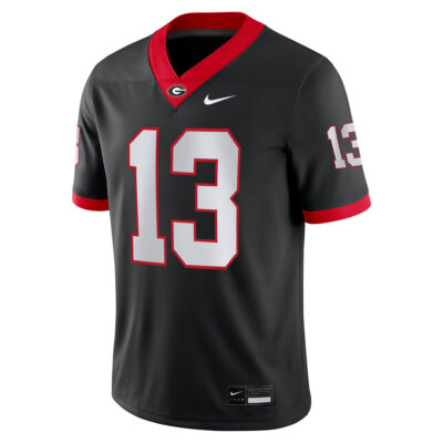 Alternative view of Mykel Williams Georgia Bulldogs Football Black Alternate Jersey - All Stitched