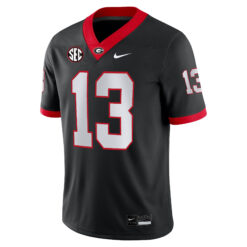 Alternative view of Mykel Williams Georgia Bulldogs Football Black Alternate Jersey w/ SEC Patch - All Stitched