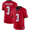 Nate Frazier Georgia Bulldogs Football Red Home Game Jersey - All Stitched