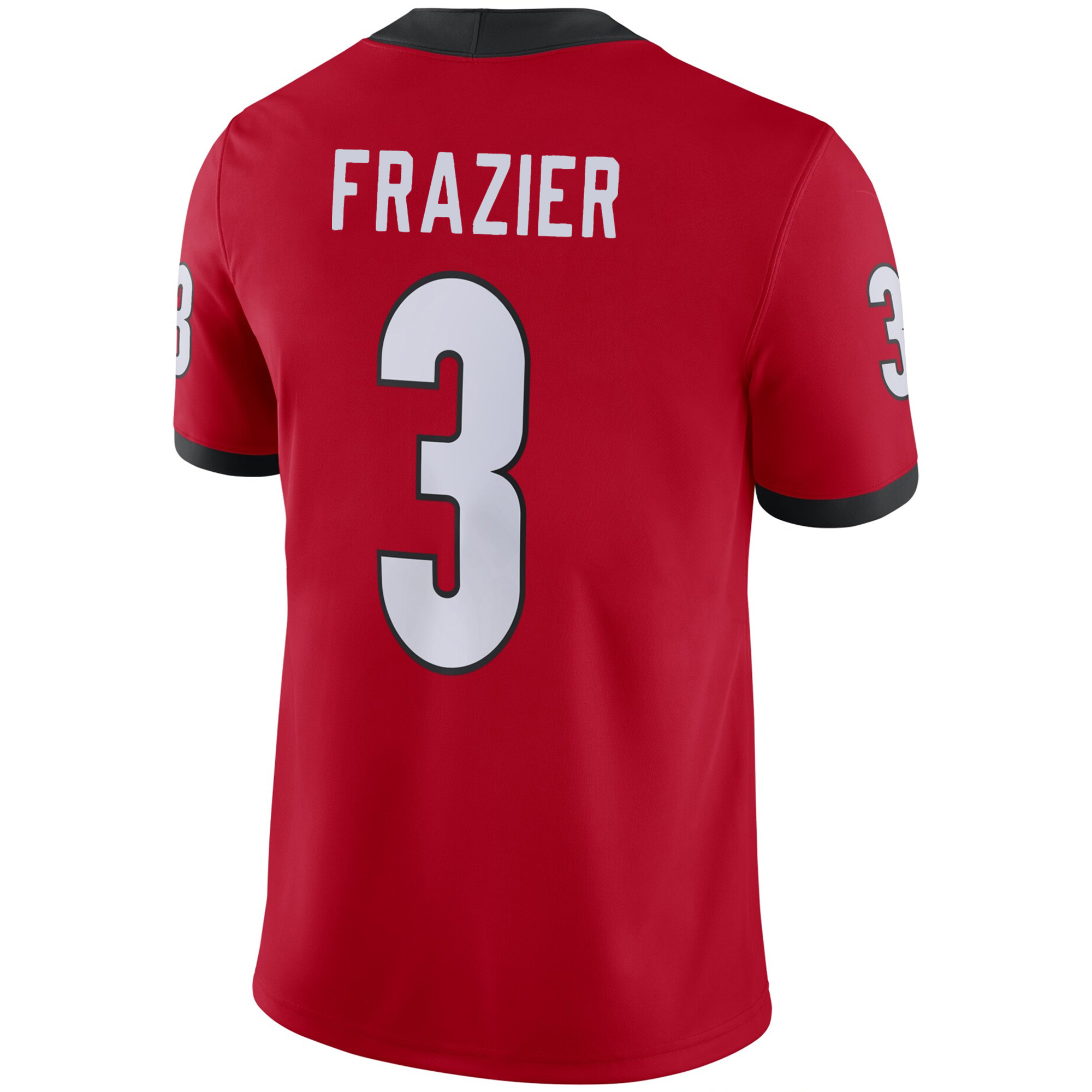 Nate Frazier Georgia Bulldogs Football Red Home Game Jersey - All Stitched - Image 3