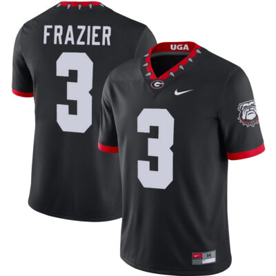 Nate Frazier Georgia Bulldogs Football Black 1980 Throwback Jersey - All Stitched
