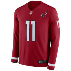 Alternative view of Larry Fitzgerald Arizona Cardinals Cardinal Therma Long Sleeve Jersey - All Stitched