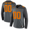 Custom Tennessee Volunteers Football Smokey Grey Therma Long Sleeve Jersey - All Stitched