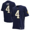 Jeremiyah Love Notre Dame Fighting Irish Football Navy Jersey - All Stitched