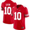 Julian Sayin Ohio State Buckeyes Football Scarlet Game Jersey - All Stitched