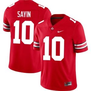 Julian Sayin Ohio State Buckeyes Football Scarlet Game Jersey - All Stitched
