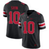 Julian Sayin Ohio State Buckeyes Football Black Game Jersey - All Stitched