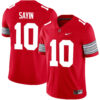 Julian Sayin Ohio State Buckeyes Football Scarlet Alternate Game Jersey - All Stitched