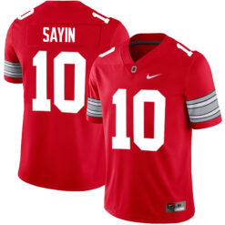 Julian Sayin Ohio State Buckeyes Football Scarlet Alternate Game Jersey - All Stitched