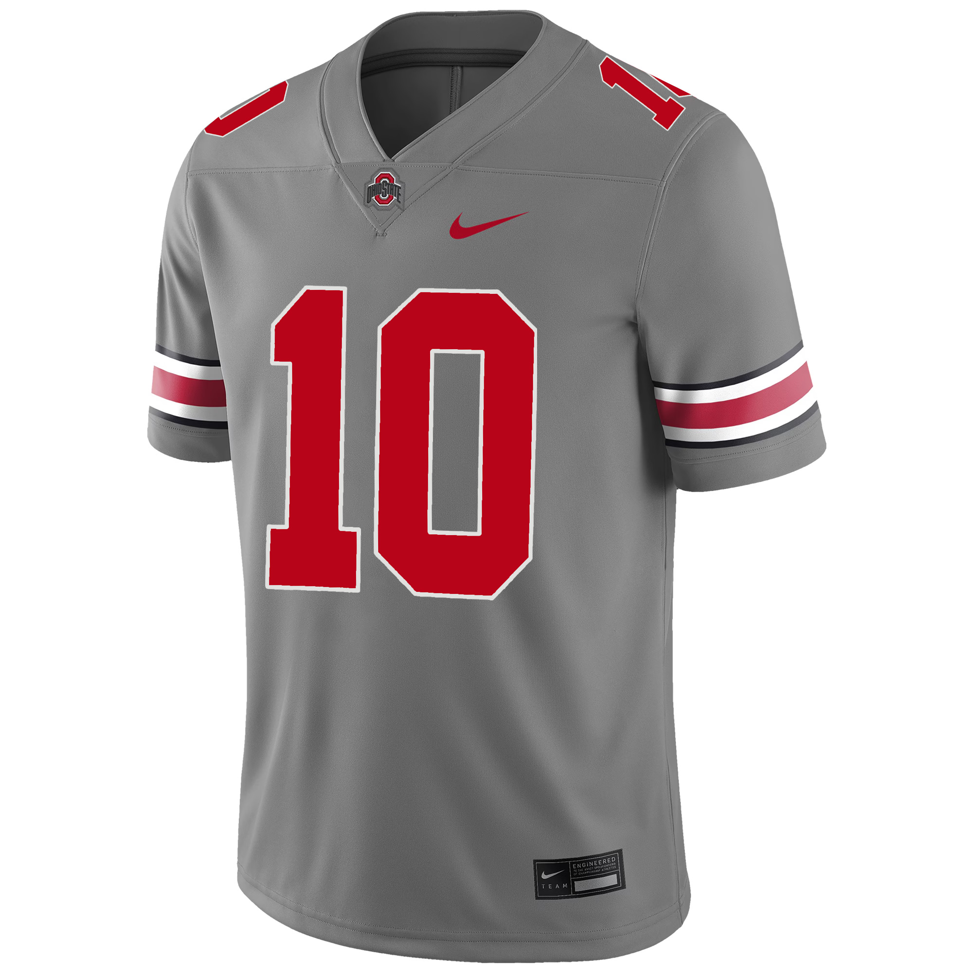 Julian Sayin Ohio State Buckeyes Football Grey Game Jersey - All Stitched - Image 2