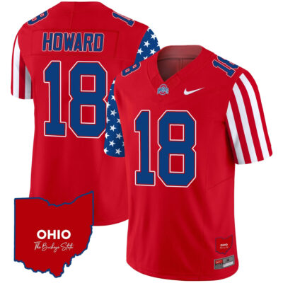 Julian Sayin Ohio State Buckeyes Football Red American Style Limited Jersey - All Stitched