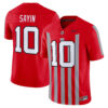 Julian Sayin Ohio State Buckeyes Football Scarlet Throwback Vapor F.U.S.E Limited Jersey - All Stitched