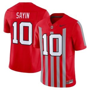 Julian Sayin Ohio State Buckeyes Football Scarlet Throwback Vapor F.U.S.E Limited Jersey - All Stitched