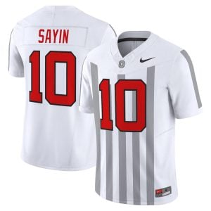 Julian Sayin Ohio State Buckeyes Football White Throwback Vapor F.U.S.E Limited Jersey - All Stitched