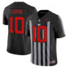 Julian Sayin Ohio State Buckeyes Football Black Throwback Vapor F.U.S.E Limited Jersey - All Stitched