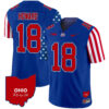 Julian Sayin Ohio State Buckeyes Football Royal American Style Limited Jersey w/ B1G Patch - All Stitched